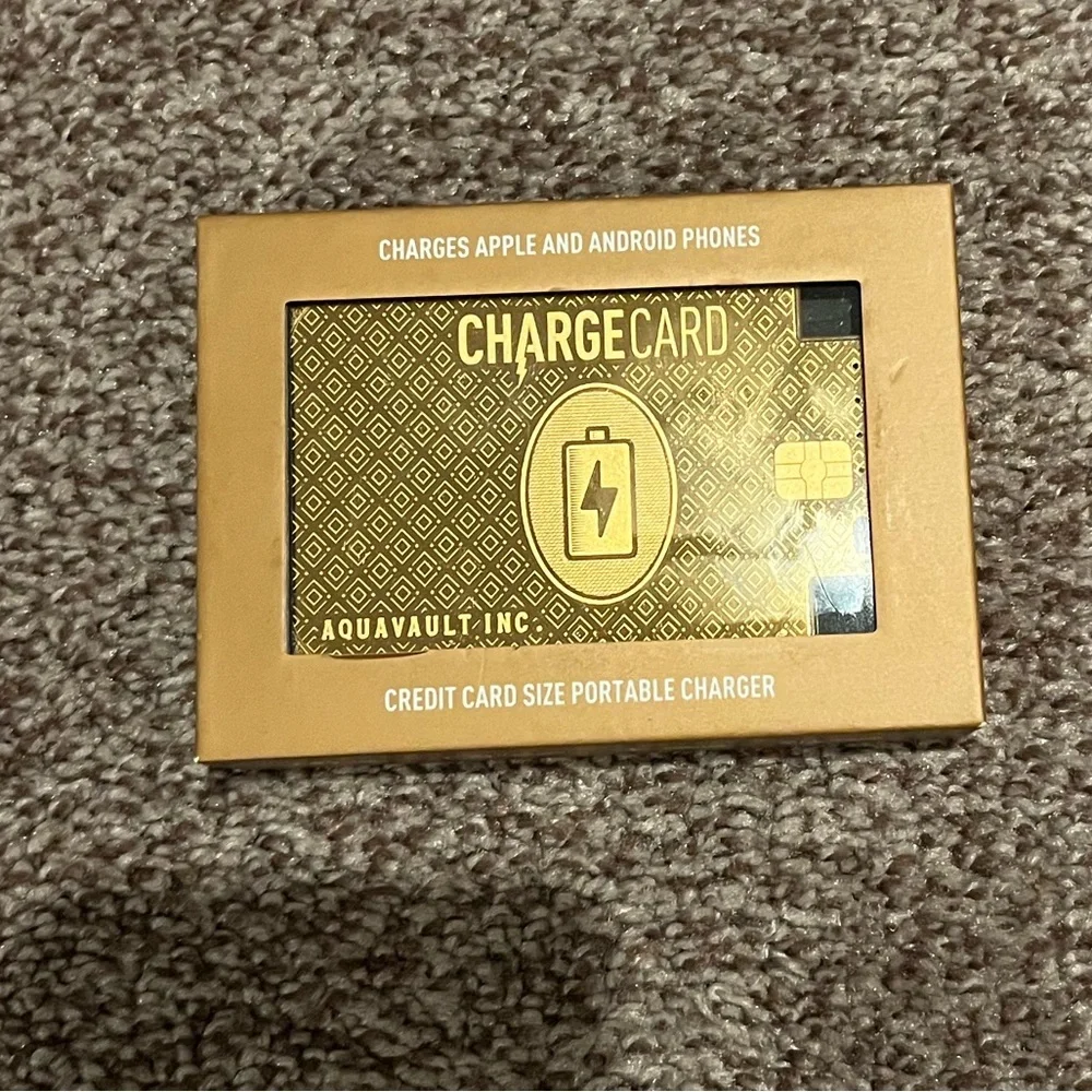 NWT Gold Aquavault Charge Card